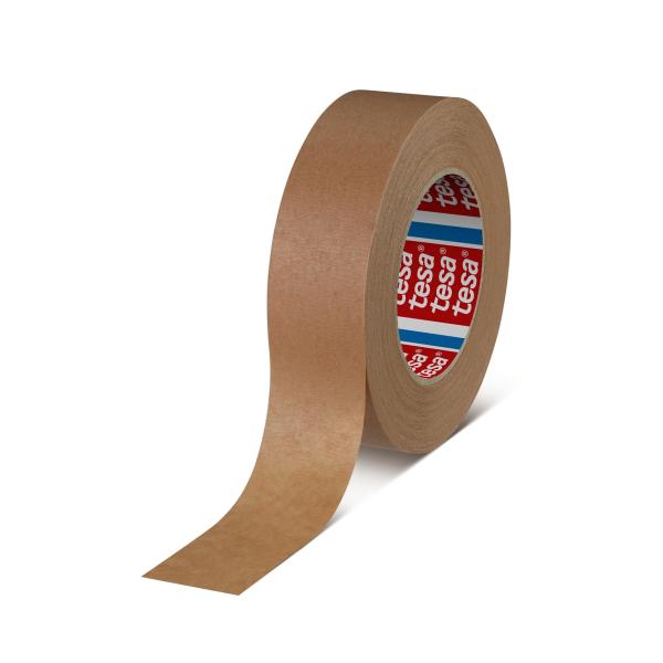 Tesa® 4341 crepe, brown 42 rolls in 50mm x 50m
